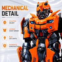 Disfraz de robot transformable Mecha portátil con armadura de EVA y zancos, tipo mascota, para adultos, en stock de fábrica