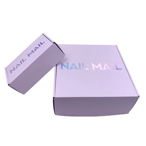Cajas personalizadas moradas de doble cara impresas para pinzas de pelo con diseño de avión, embalaje rígido para regalo con logotipo - Product Image 1