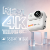Mini caméra magnétique 4K30fps 20MP pour vlog, sport, avec WiFi intégré, contrôle par application, gyroscope 6 axes, EIS, type C