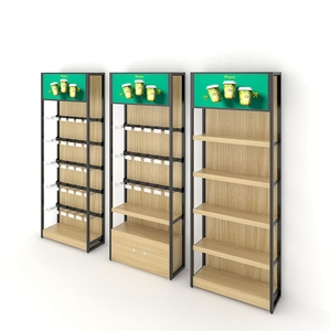 Porte-livre en bois, présentoir pour les fruits, Design de supermarché, papeterie, vente en gros - Product Image 3