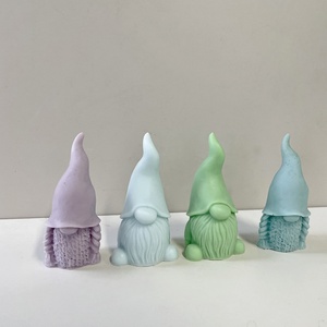 DIY 3D Christmas Snowman Candle Mold Silicone Soap Mold Christmas Santa Claus DIY <b>Craft</b> Art Handmade Soap Candle Wax Mould - Product Image 3