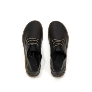 Logo doganale flessibile Zero goccia vegana in pelle da <span class=keywords><strong>uomo</strong></span> con punta larga da <span class=keywords><strong>uomo</strong></span> a piedi nudi minimalismo <span class=keywords><strong>scarpe</strong></span> da ufficio allacciate - Product Image 2