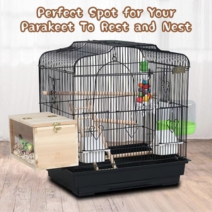 Caja de Cría para Pájaros de Madera, Nuevo Diseño con Vista Transparente, Casa de Nidificación para Loros, Periquitos, Cotorras y Codornices - Product Image 6