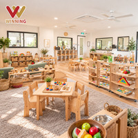 Ensemble table et chaises carrées en bois pour enfants d'âge préscolaire, deux places, mobilier Montessori pour maternelle, garderie, crèche, salle de classe