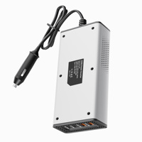 Convertisseur de tension de voiture 150W DC 12V vers 230V 240V, transformateur, adaptateur allume-cigare, chargeur onduleur pour ordinateur portable