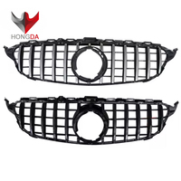 Grille C63 de haute qualité pour Mercedes Benz W205 modifiée en maille de calandre de pare-chocs avant 2016 C63 Black GT Style