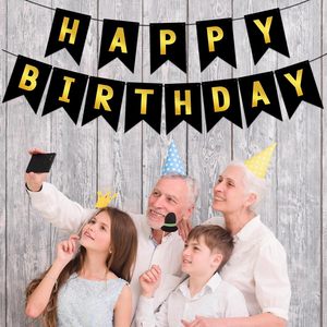 Bannière d'anniversaire en forme de queue de poisson tendance, en papier bronzé, imperméable, pour décorations de fête Joyeux Anniversaire - Vente en gros usine - Product Image 4