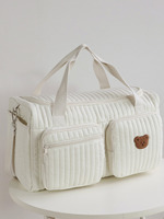 Sac à langer grande capacité imperméable style bohème, organisateur de couches personnalisé en nylon avec blocage RFID, sacs à langer pour bébé