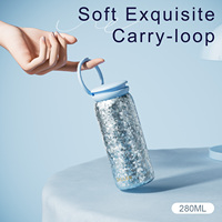 Gourde légère en titane pur 280 ml, bouteille isotherme pour thé et café avec infuseur et couvercle-tasse, gobelet anti-fuite pour la randonnée