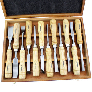 Juego de Cinceles para Tallar Madera de Grado Industrial con Puntas de Acero RT-M112RT-M107, Juego de 12 Piezas, Kit Completo para Trabajos Detallados - Product Image 1