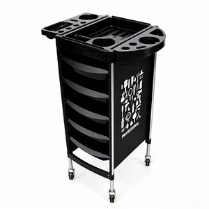 Carrito de peluquería para salón, carrito de herramientas para peluquería, carrito de almacenamiento de cinco niveles para tintes en caliente en peluquerías - Product Image 4