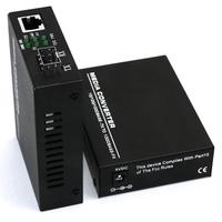 Convertisseur de média fibre optique Vicenray monofibre SM 20 km 10/100/1000M RJ45 vers SFP pour FTTH DC 5V certifié CE