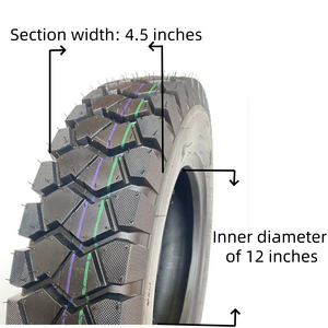 Venta Directa de Fábrica, Neumáticos de Alta Calidad para Camiones, Triciclos y Motocicletas 5.00-12 4.50-12 4.00-12 - Product Image 2