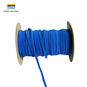 Bán Buôn Cuộn Màu Đen Trắng 3Mm 5Mm 6Mm 8Mm 10Mm 12Mm Dệt Gummiband Dệt Kim Cuốn Sách Dệt Phẳng Bện Ban Nhạc Đàn Hồi - Product Image 5