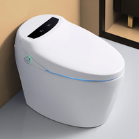 Vente en gros 110V s-trap salle de bain monté au sol placard à eau intelligent capteur de pied électronique intelligent wc toilette intelligente avec bidet