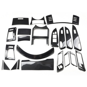 Volant en plastique modifié avec motif en fibre de carbone noir pour REIZ 05-09yr, conduite à droite, panneau de navigation, décoration intérieure de voiture - Product Image 1