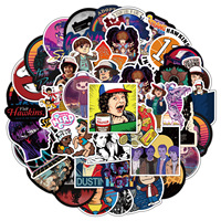 50 autocollants graffiti Stranger Things imperméables, classiques, pour bagages, tasses, skateboards, vente en gros, décoratifs
