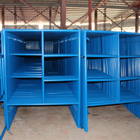 Tour d'échafaudage mobile XBS 6m en acier haute résistance, capacité de charge 700-800kg, avec stabilisateurs de sécurité pour immeubles de bureaux