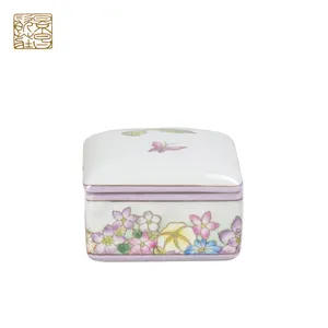 Luxury wholesale ceramic jewelry box porcelain box