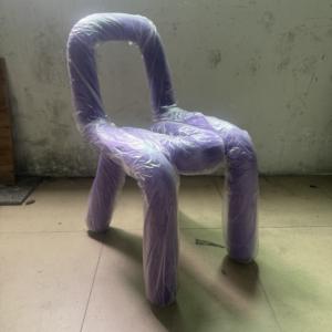 Chaise de salle à manger simple nordique, chaise en <span class=keywords><strong>tube</strong></span> courbé créative de luxe, chaise de <span class=keywords><strong>loisirs</strong></span> tendance, tabouret de maquillage, banc à chaussures, chaise unique - Product Image 2