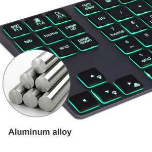 Aluminum Pc Numpad Calculator Wireless bluetooth Number Pad Rechargeable Numeric Illuminated Keypad - Product Image 4