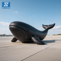 Baleine Gonflable Géante, Créature Marine Fantastique pour la Décoration d'Exposition