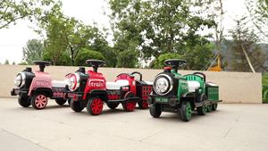 รถไฟฟ้าเด็กแบบชาร์จไฟได้ รถบังคับวิทยุสี่ล้อ ของเล่นเด็ก <span class=keywords><strong>รถยนต์</strong></span>ไฟฟ้าเด็กแบบสองที่นั่ง - Product Image 4