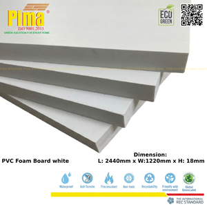 Tablero de Espuma de PVC-WPC Blanco, 18 mm de Espesor, 0.6 G/cm3 de Densidad, Sin Plomo, Resistente al Fuego y al Aceite, Paneles Celuka para Decoración de Interiores - Product Image 4