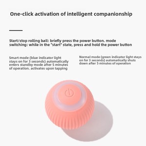 Ramah lingkungan Modern Plastik Spot Net merah gravitasi cerdas bola berputar Catnip listrik suara Self-Hi kaku kucing mainan - Product Image 2