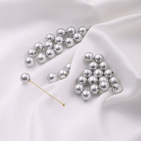 Perles de coquillages de mer du Sud blanches entièrement percées, haute brillance, 6-12 mm, en vrac, rondes, pour la fabrication de bracelets et de colliers DIY