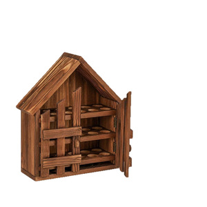 Wooden Chicken Coop Egg Storage Rack 3 Tier Fresh Keeping <b>Kitchen</b> Organizer - Product Image 1