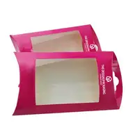 סיטונאי כרטיס נייר תיבת 250gsm לבן מצופה נייר מקרה PVC windows אריזת קופסות
