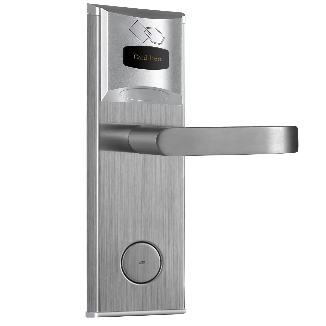 Kunci pintu kartu hotel pintar, kunci mekanis dengan sistem manajemen kunci pintu ic hotel kunci pintu pintar