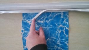 Durable blanco azul de la onda de revestimiento de la piscina piscine con refuerzo de fibra de vidrio - Product Image 3