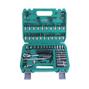 Juego de Herramientas de Reparación Automotriz de 46 Piezas, Kit de Reparación Doméstico con Estuche Rígido, Llaves de Mano y Vasos - Product Image 1