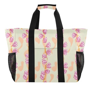Nouveauté : Sac de plage pliable grande taille en Tyvek avec fermeture éclair, motif hawaïen, idéal pour le shopping et le rangement - Product Image 1