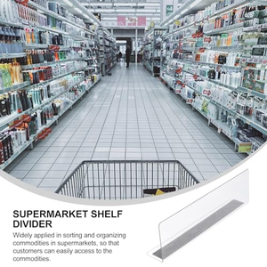 Étagères magnétiques en acrylique en forme de L personnalisables pour supermarchés, avec séparateurs de tiroirs en plastique - Product Image 4