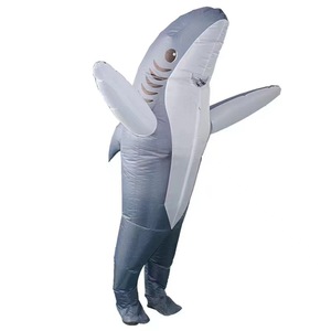 Costume gonflable de costume de requin de représentation de scène d'amusement extérieur de fête de Noël d'halloween - Product Image 5