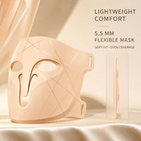 Masque facial LED pour la luminothérapie, masque facial à 3 modes de couleur, dispositif de beauté à infrarouge proche, OEM ODM