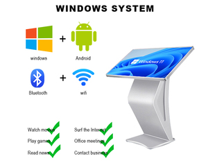 Qtenboard 32 43 55 65 inch tự phục vụ kỹ thuật số tương tác kiosk với <span class=keywords><strong>LCD</strong></span> hiển thị cho ngân hàng khách sạn thư viện - Product Image 3