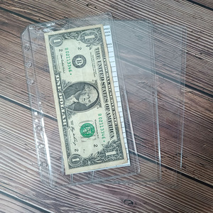 Miễn phí Mẫu <span class=keywords><strong>A5</strong></span> A6 <span class=keywords><strong>A7</strong></span> Frosted 6 lỗ xách tay tiền mặt PVC Phong bì Ngân Sách chất kết dính vật liệu chống thấm nước rõ ràng chất kết dính phong bì - Product Image 3