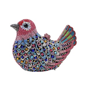 Women Bird Shaped Crystal Clutch Bag Unique Rhinestone Party Handbag Luxury <b>Purse</b> for Feast Formal Dinner Fete - Product Image 1