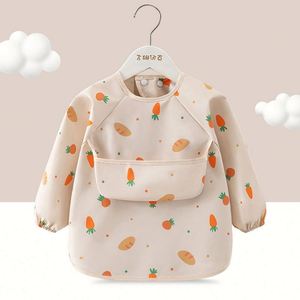 Bavoirs imperméables ajustables en EVA pour bébés et tout-petits avec poche de récupération des aliments, bavoirs d'alimentation en plastique - Product Image 2