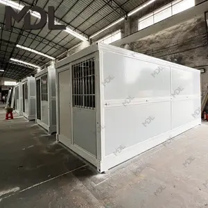 20英尺折叠预制金属型便携式可折叠储物集装箱房车库