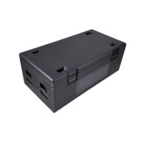 Estuche de vuelo de plástico PE ligero personalizado impermeable por Leds 24X18W con estuche de vuelo Estuche de vuelo extraíble Cabezal móvil