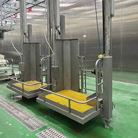 Équipement d'abattage de bétail industriel personnalisable avec plateforme élévatrice pneumatique pour le traitement du bétail
