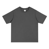 Kaos Kasual Unisex Rajutan Katun 100% 300g OEM Custom, 3D Embossed, Ramah Lingkungan, Anti Kusut, Bernapas, untuk Sehari-hari
