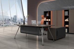 Hiện Đại Văn phòng bảng bàn nhôm chân Chrome hoàn thành văn phòng bảng kim loại khung cho văn phòng điều Hành Quản Lý Bàn máy tính - Product Image 2