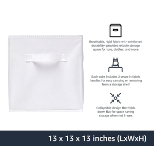 Hot Sales China Multipurpose <strong>13</strong> Inch Fabric Box Organizer Collapsible <strong>Storage</strong> <strong>Cube</strong> <strong>Bins</strong> for Toys Closet Shelves - Product Image 6