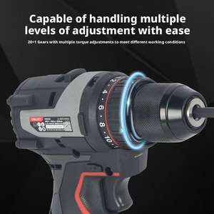 16V Fırçasız Akülü Mini Matkap 45N.m Kendinden Kilitlemeli Mandren Elektrikli Tornavida 20+1 Tork Ayarı 2 Hızlı Endüstriyel - Product Image 3